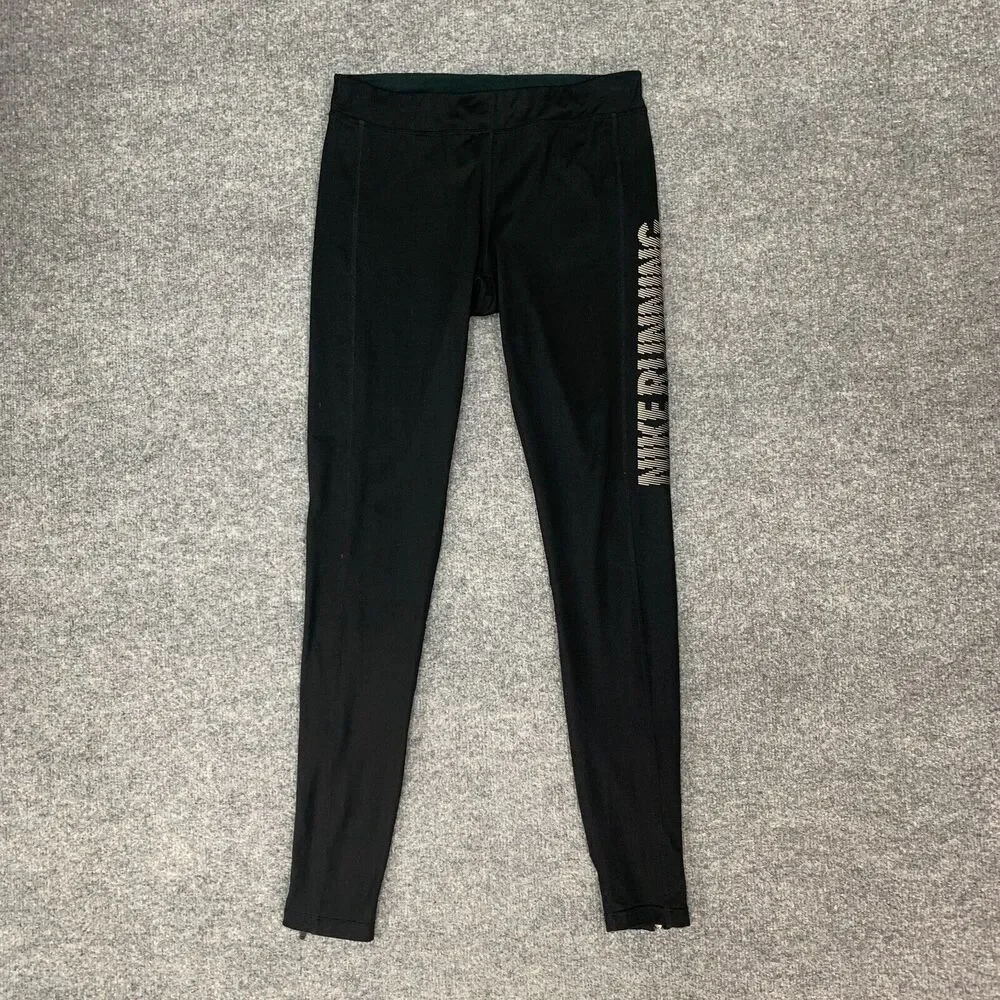 Nike Power Flash Essential Tight Women M Medium Ankle Zip Reflective Dri Fit